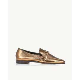 Mocassim Metalizado Old Gold