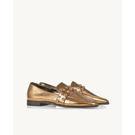 Mocassim Metalizado Old Gold