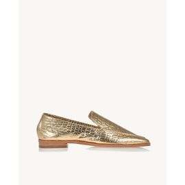 Mocassim Croco Ouro