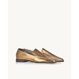 Mocassim Metalizado Old Gold