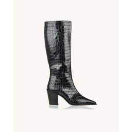 Bota Salto Médio Aligator Preta