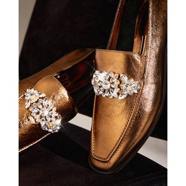 Mocassim Metalizado Old Gold