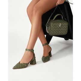 Slingback Salto Médio Milano Olivine