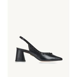 Slingback Salto Médio Milano Preta