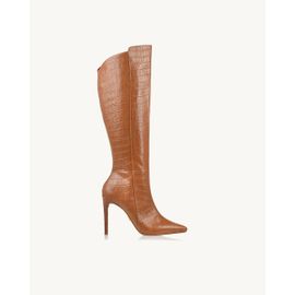 Bota Salto Alto Aligator Caramelo