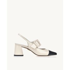 Slingback Salto Médio Milano Off White