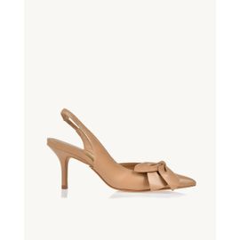 Slingback Salto Médio Milano Pele