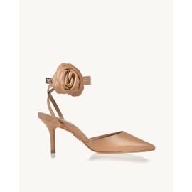 Slingback Salto Médio Milano Pele