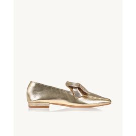 Mocassim Metalizado Ouro Light