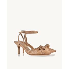 Slingback Salto Médio Milano Pele