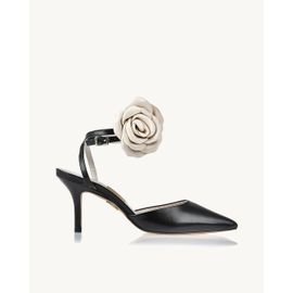 Slingback Salto Médio Milano Preta