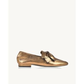 Mocassim Metalizado Old Gold