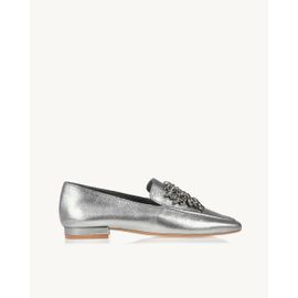 Mocassim Metalizado Old Silver