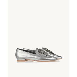 Mocassim Metalizado Old Silver