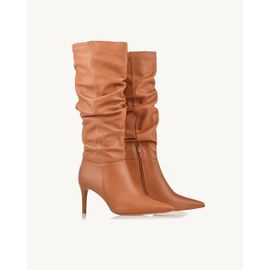 Bota Salto Médio Touch Caramelo