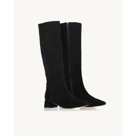 Bota Salto Médio Chamois Preta