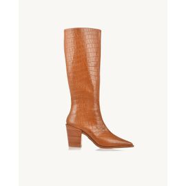 Bota Salto Médio Aligator Caramelo
