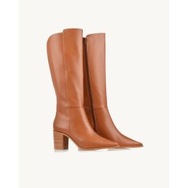 Bota Salto Médio Firenze Caramelo