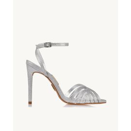 Sandália Salto Alto Stoned Silver