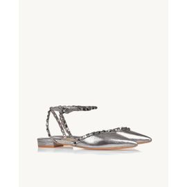 Slingback Metalizado Old Silver