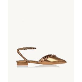 Slingback Metalizado Old Gold