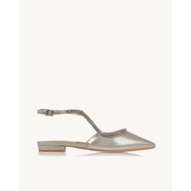 Slingback Sued Gold