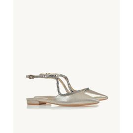 Slingback Sued Gold