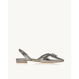 Slingback Metalizado Old Silver
