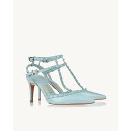 Slingback Salto Médio Milano Blue