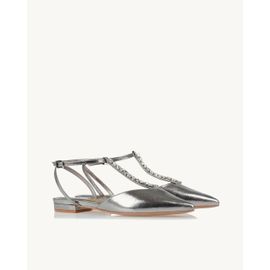 Slingback Metalizado Old Silver