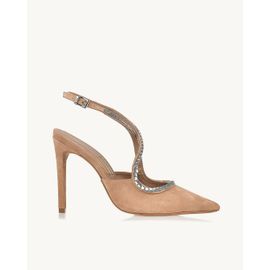 Slingback Salto Alto Chamois Nude