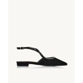 Slingback Chamois Preta