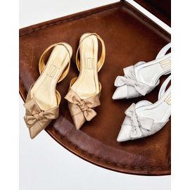 Slingback Stoned Silver