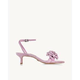 Sandália Salto Médio Chamois Lilac