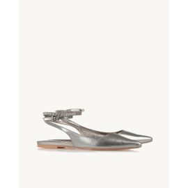 Slingback Metalizado Old Silver