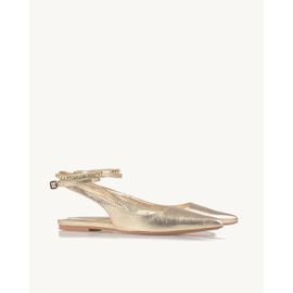 Slingback Metalizado Ouro Light