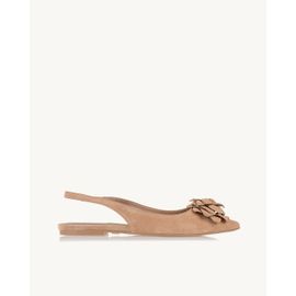 Slingback Chamois Nude