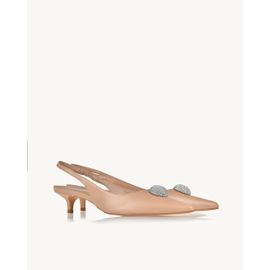 Slingback Salto Médio Milano Nude