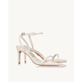 Sandália Salto Alto Milano Off White