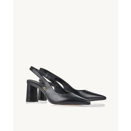 Slingback Salto Médio Milano Preta