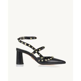 Slingback Salto Médio Milano Preta