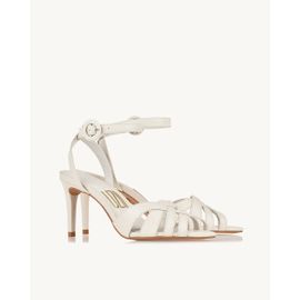 Sandália Salto Médio Milano Off White