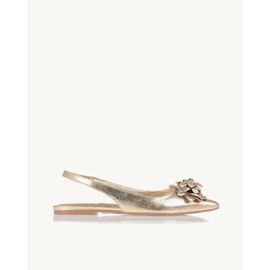 Slingback Metalizado Ouro Light
