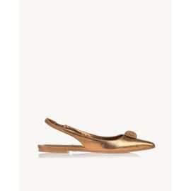 Slingback Metalizado Old Gold