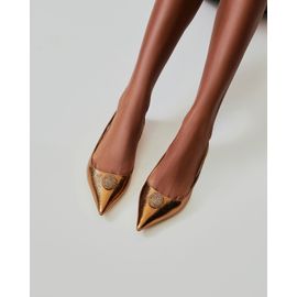 Slingback Metalizado Old Gold