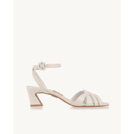 Sandália Salto Médio Milano Off White