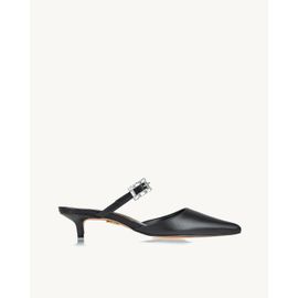 Slingback Salto Médio Milano Preta