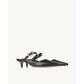 Slingback Salto Médio Milano Preta