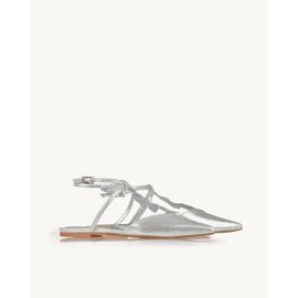 Slingback Sued Silver