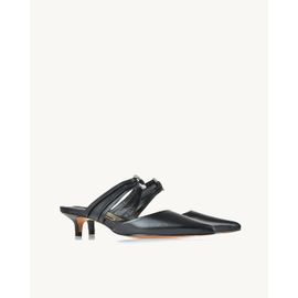 Slingback Salto Médio Milano Preta